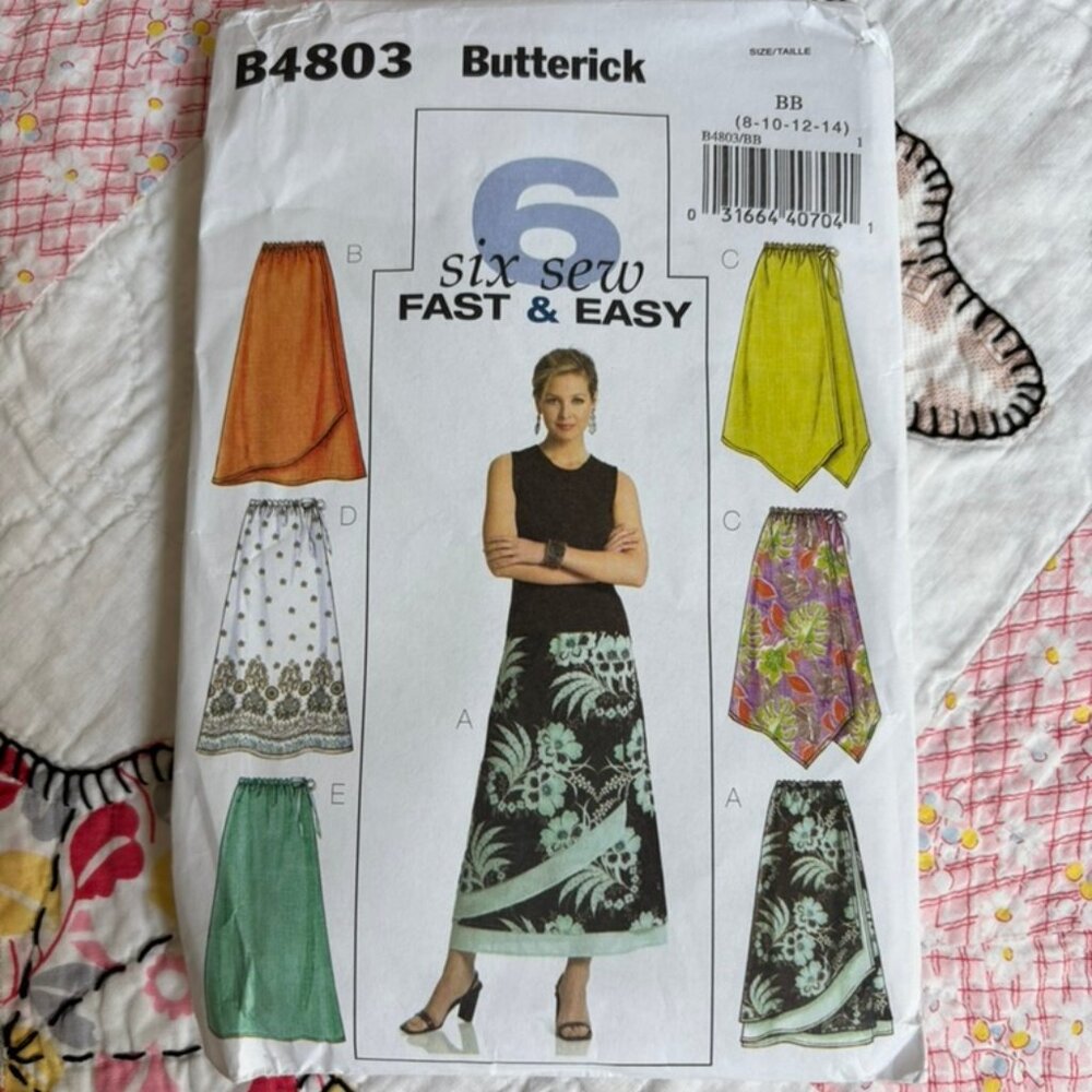Butterick B4803 Size 8-14 or 16-22 Misses' Petite Skirt Sewing Pattern / UNCUT